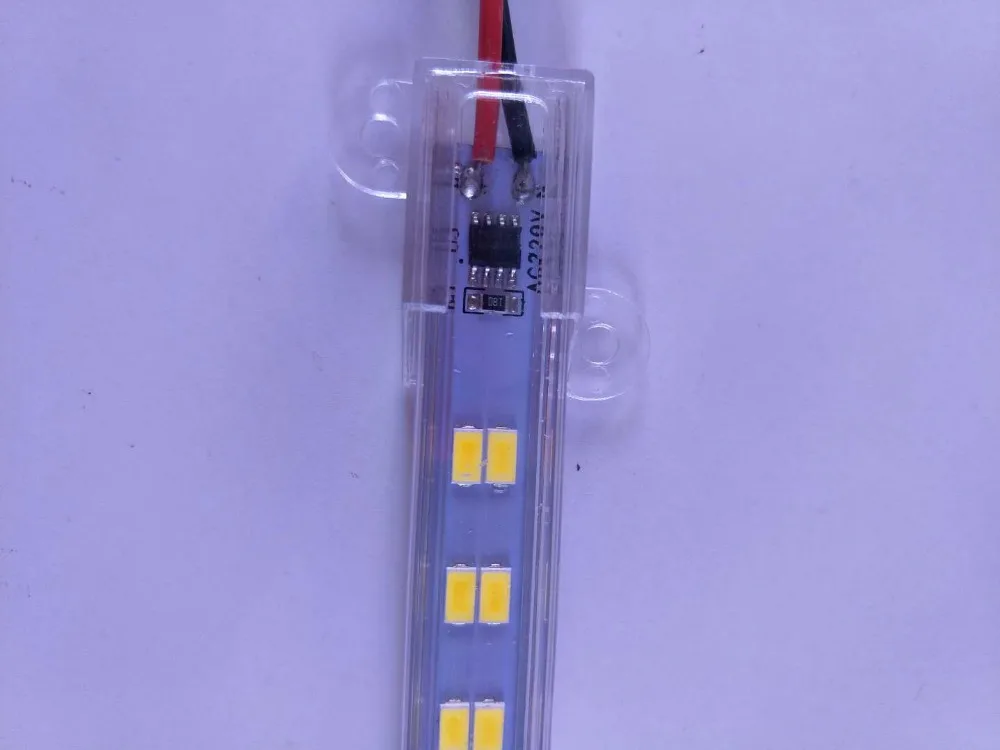 220Vac 5630SMD 50 см 36/72 светодиода 7 Вт Теплый Холодный белый затемняемый яркий