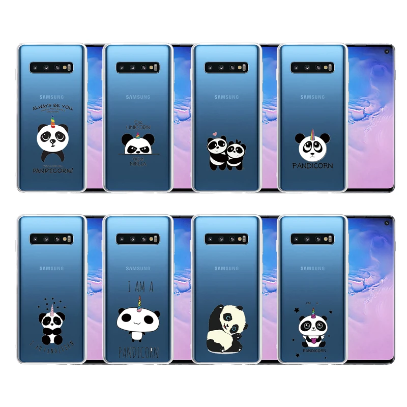 Милый мультфильм Животные панда чехол для телефона samsung Galaxy S10 6 1 &quotтонкие мягкие