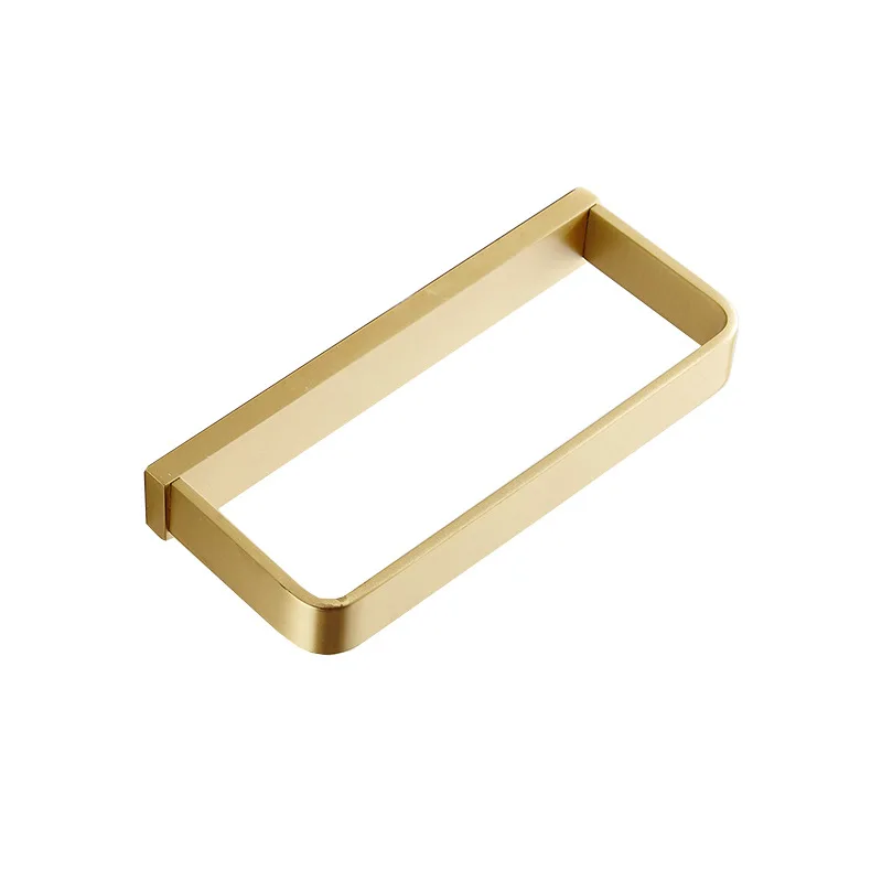 Держатель для полотенец MTTUZK латунный матовый золотой черный квадратное кольцо