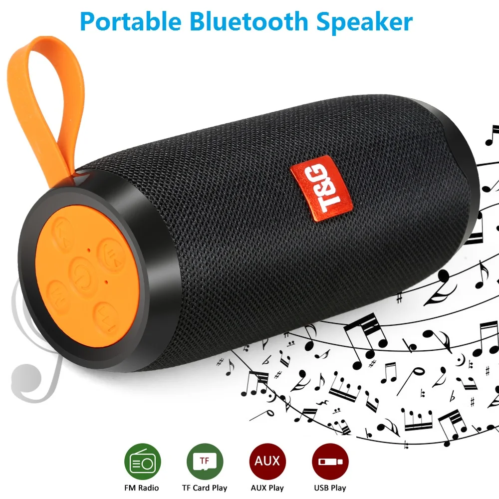 10 Вт беспроводной Bluetooth динамик Портативный Открытый Колонка стерео Hifi ткань