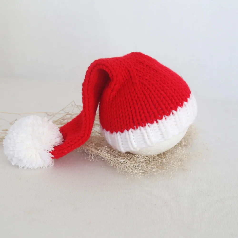 Chriatmas Чепчик для сна длинные колпак Санта Клауса эльф эльфа чулок капот фон