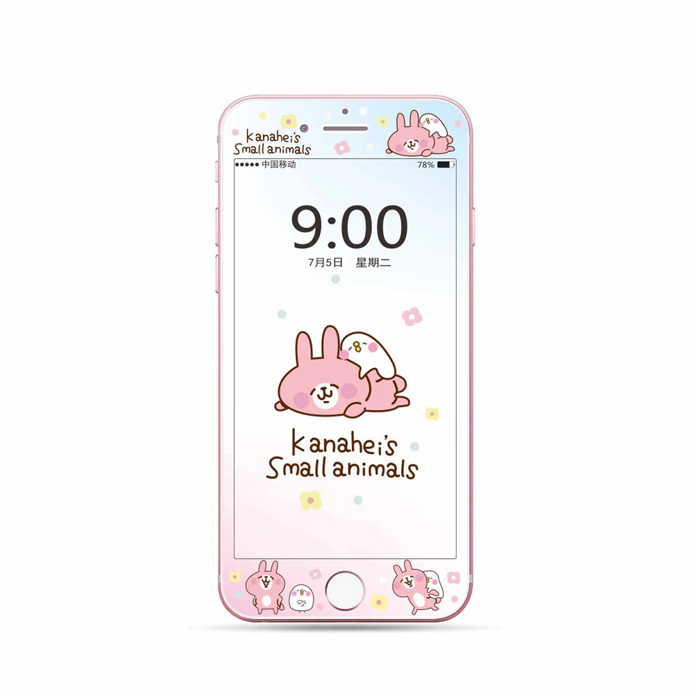 Мультфильм закаленное Стекло Экран среднего класса против царапин для iPhone 7 8 6 6s плюс 3D HD для девочек всех крышка с защитой от взрыва полная защита пленка SJ32
