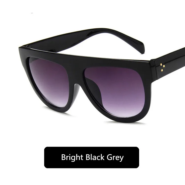 bright black grey Zonnebril Dames солнцезащитные очки тенты для женщин и мужчин винтажные Ретро солнцезащитные очки Брендовые дизайнерские Hombre Oculos De Sol Feminino G10 - Цвет линз: bright black grey