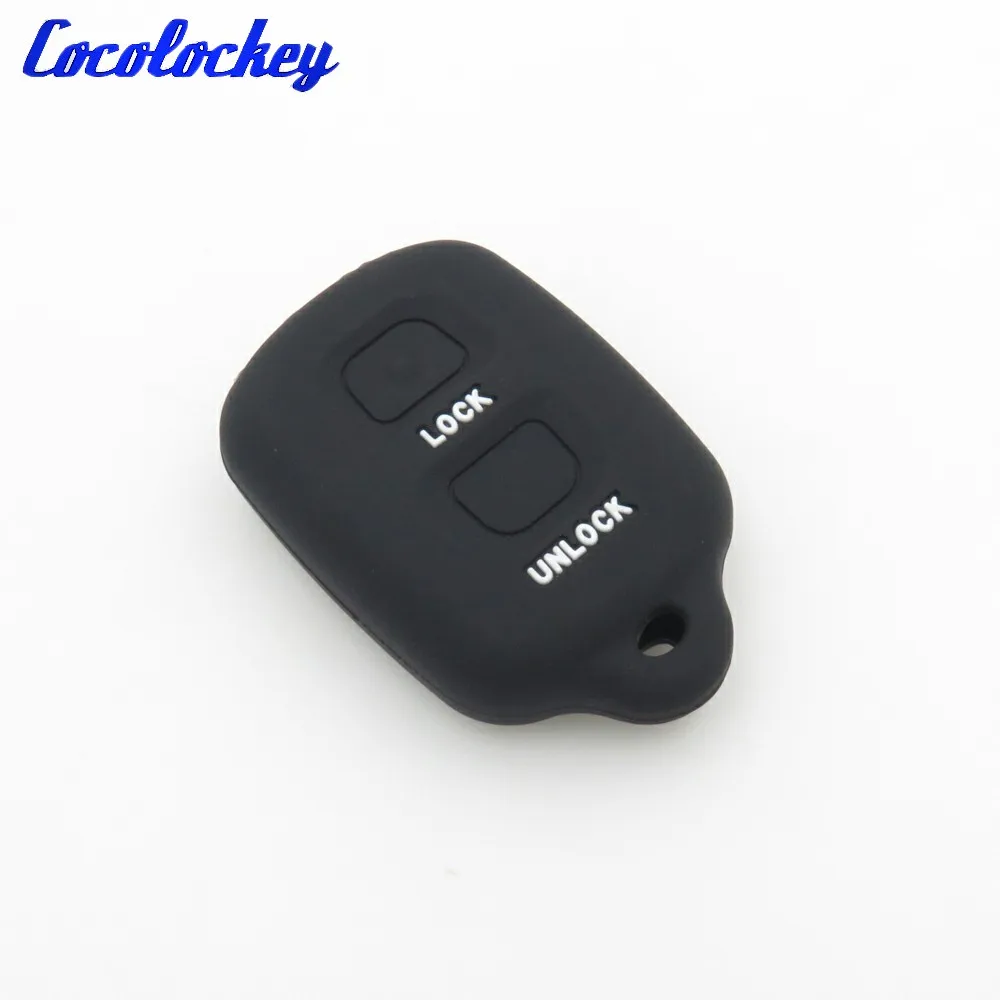 

Cocolockey силиконовый чехол для ключей Fob чехол для кожи набор куртка подходит для Toyota RAV4 Corolla 1998-1999 2 кнопки дистанционного ключа чехол для автомобиля
