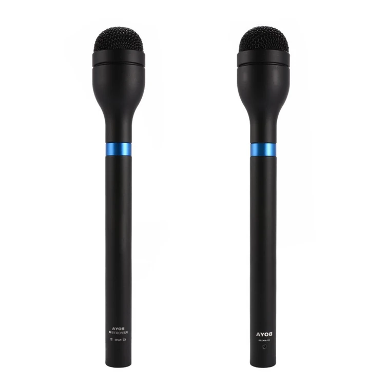 BOYA BY-HM100 Портативный динамический микрофон Микрофон всенаправленный XLR разъем корпус из алюминиевого сплава очень длинная ручка