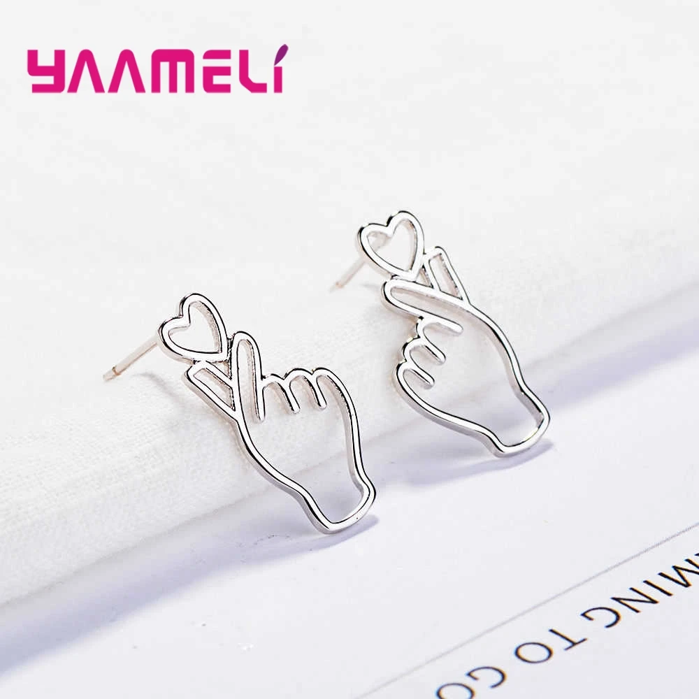 Новый модный особый дизайн романтическая любовь сердце жест форма для женщин