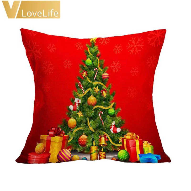 Веселое Рождество Санта Клаус серия Рождественская елка чехол для подушки