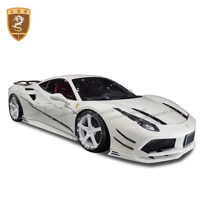 Передняя губа из углеродного волокна CSSYL подходит для Ferrari 488 GTB поставка