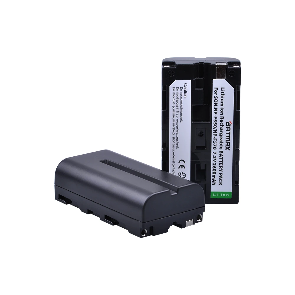 Batmax 2600 мАч 2PcsNP-F550 NP-F330 NP F550 F330 батарея для камеры + зарядное устройство с двумя
