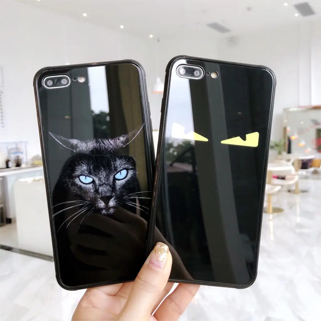 Роскошный светящийся автомобильный чехол для iPhone X XR XS MAX 6 6S 7 8 Plus 7Plus из
