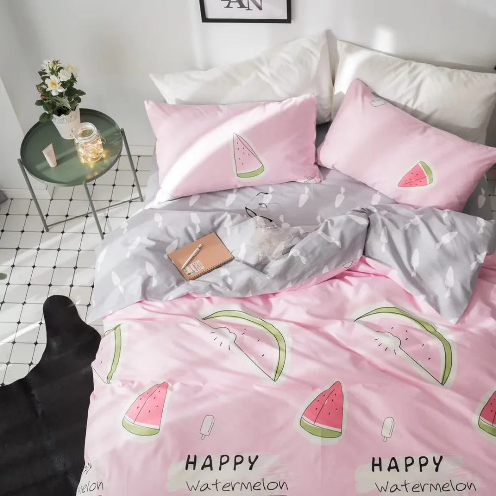 40S 100% из хлопка на возраст 3 4 шт. постельного белья 13376 ощущение прохлады клубника