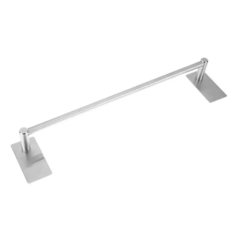 1PCS Stainless Steel Wall-Mounted Bathroom Towel Shelf Holder Adhesive Force Bathroom Shelf Pendant Toilet Roll Paper Hanging