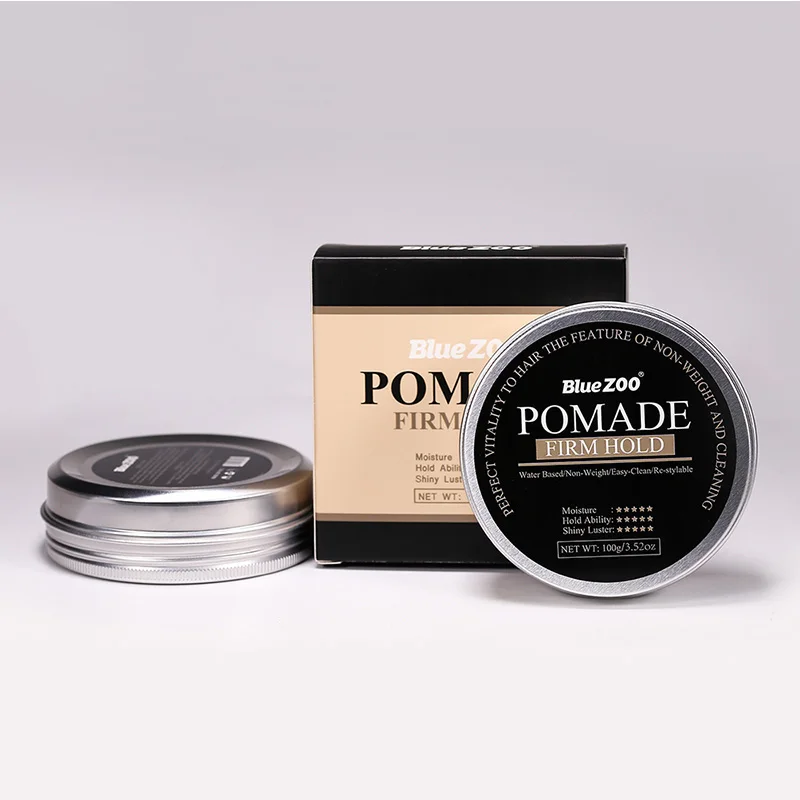 Синий ZOO Pomades долговечный сухой стерео Тип s Матовый воск для волос База воды воск помпон короткие масляные волосы бальзам для укладки грязи