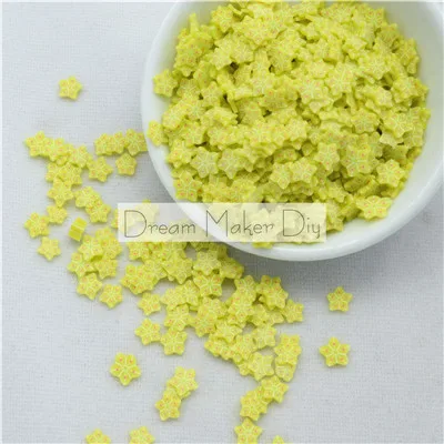 carambola 50 г/лот полимера горячий глины посыпка для фруктов яблок вишня, лимон для ремесленничество, сделай сам, Fimo игровое тесто - Цвет: carambola