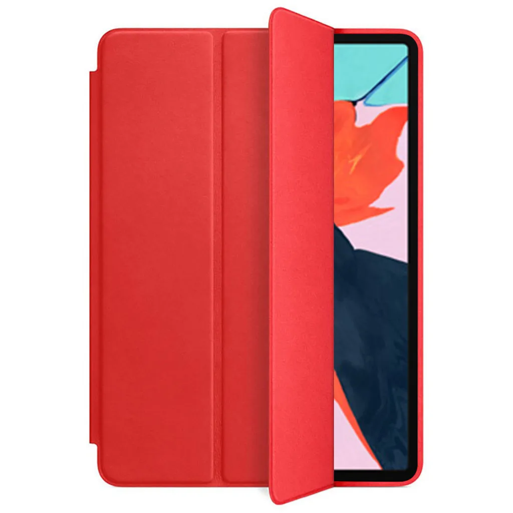 Модный однотонный защитный чехол для iPad Pro дюймов 12,9 дюймов Роскошный Тонкий Стенд кожаный чехол планшетный ПК# ZS - Цвет: Красный