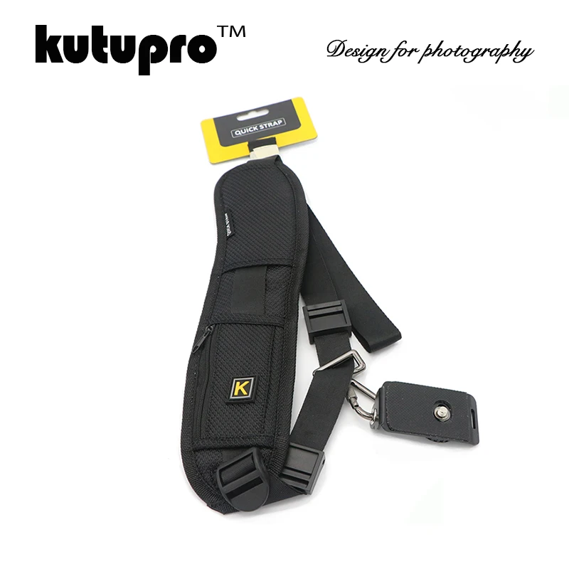 PRO черный двойной плечевой ремень для камеры Быстрая быстрая регулировка ремня
