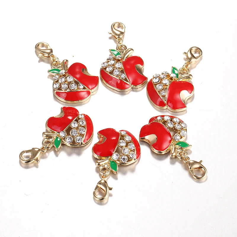 Zuixi декоративные аксессуары Fashion Apple Charm ожерелье and кулон аксессуары с застежкой омар H and сумки Lucky Charm DZ134