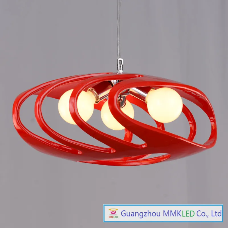 

Bedroom modern home decoration Hanging Lamps Bar lights the restaurant chandelier resin Chandeliers red / white AC110-240V
