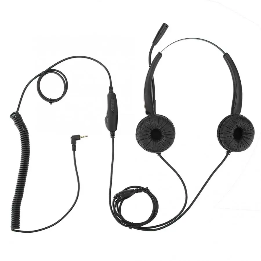 2 5 мм наушники для колл центра растягивающиеся с микрофоном