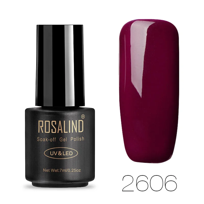RA2606 ROSALIND лаков для ногтей гель лак для ногтей Art Vernis Полупостоянный УФ-приборы для микроскопа все для маникюра гель лаки - Цвет: RA2606