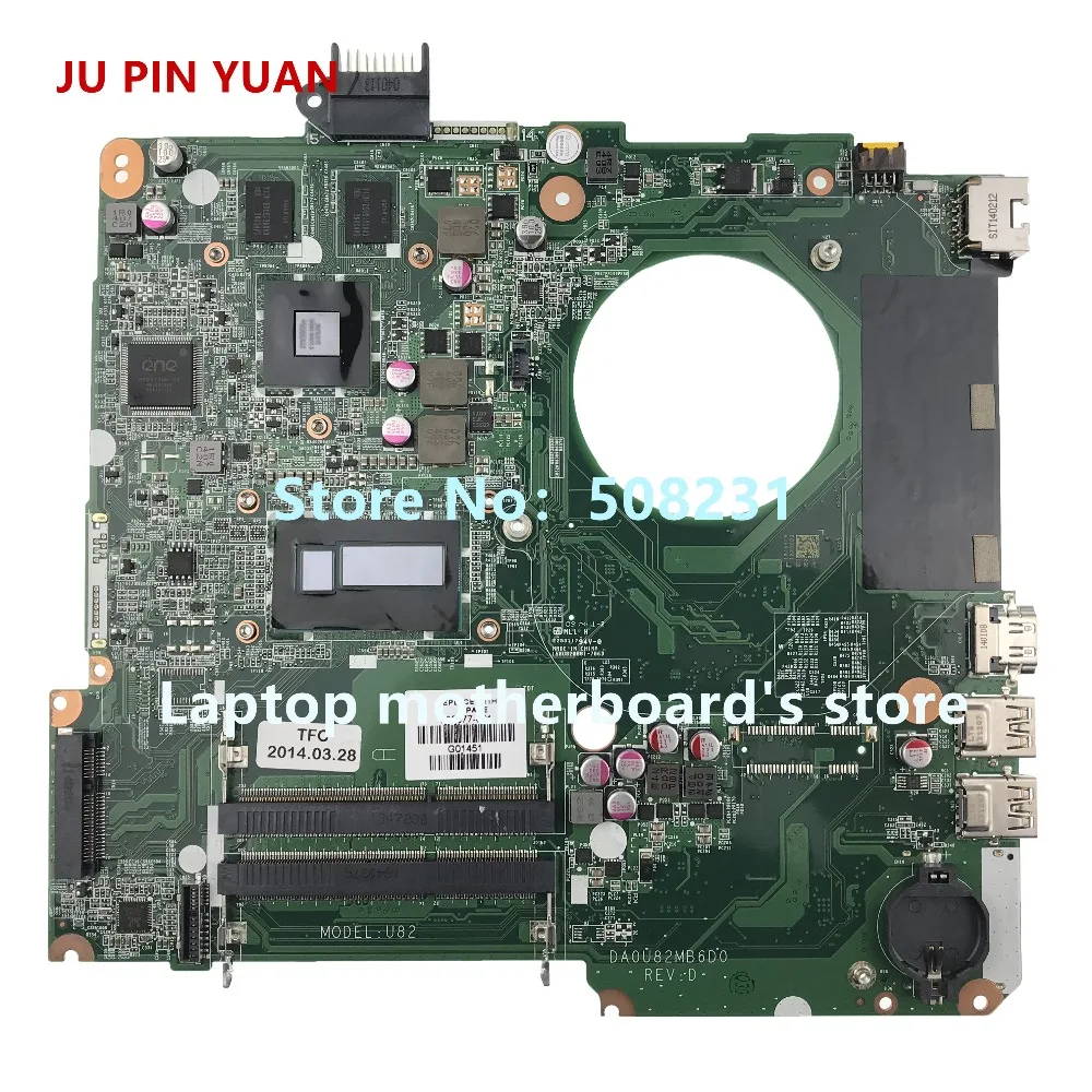 JU PIN юаней дороже; 736377-001 736377-501 U83 материнская плата для HP Pavilion 15-N серийная материнская плата для ноутбука DA0U83MB6E0 I5-4200U полностью протестирована