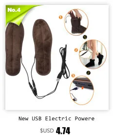 USB Подогрев стельки, перезаряжаемый Электрический нагреватель батареи обувь нагреватель качество зима сохраняет тепло электрически Тепловая стелька