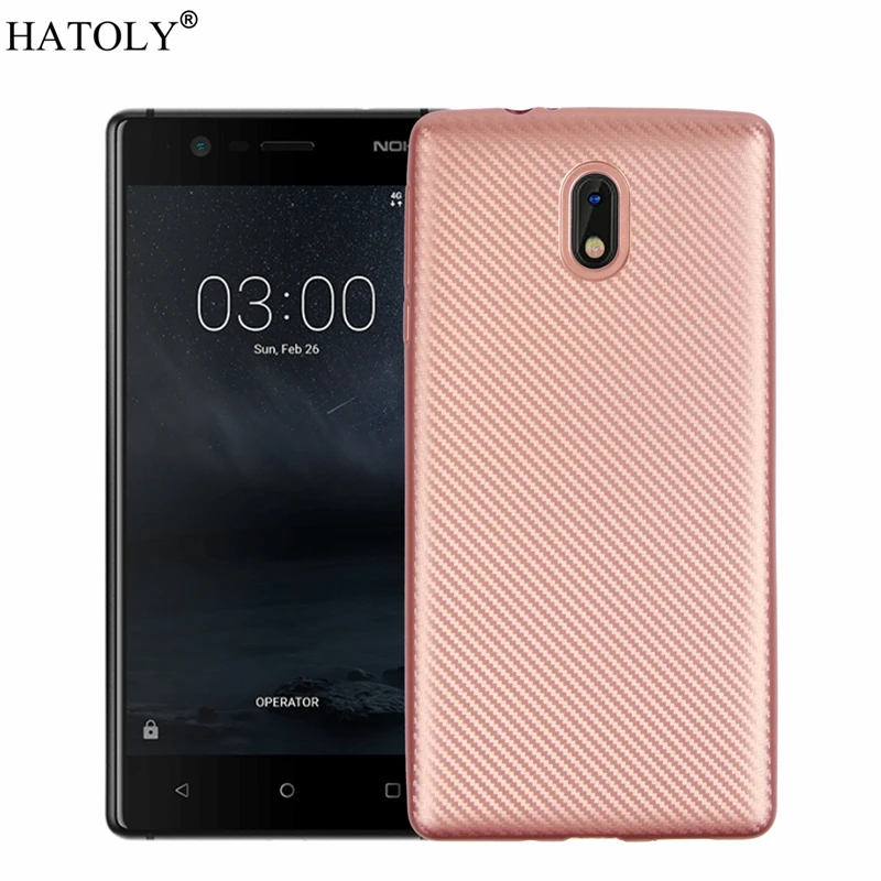 HATOLY sFor Cover Nokia 3 Case for Soft Rubber Silicone Armor Phone Shell Bumper TA-1020 TA-1032 | Мобильные телефоны и