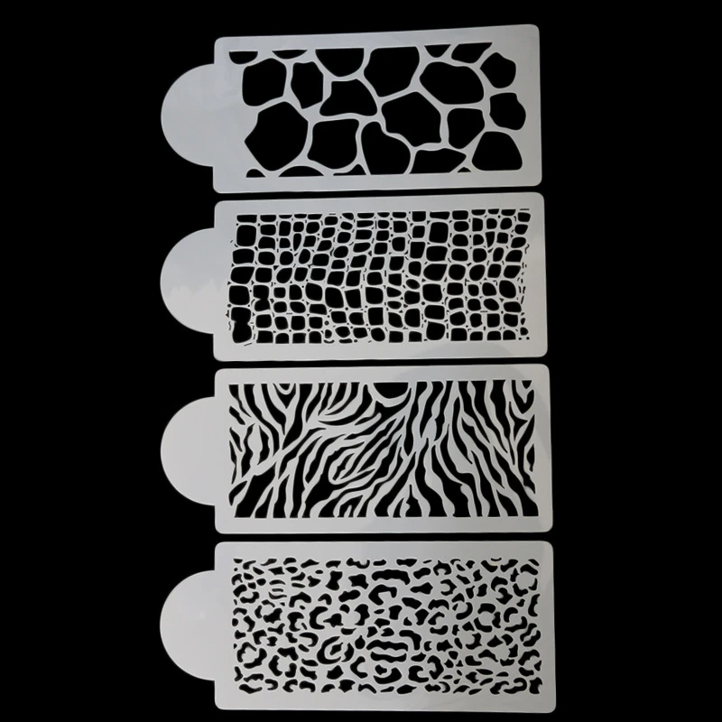 4 шт. шаблон для украшения торта пекарни|fondant molds|tools fondantfondant stencils |