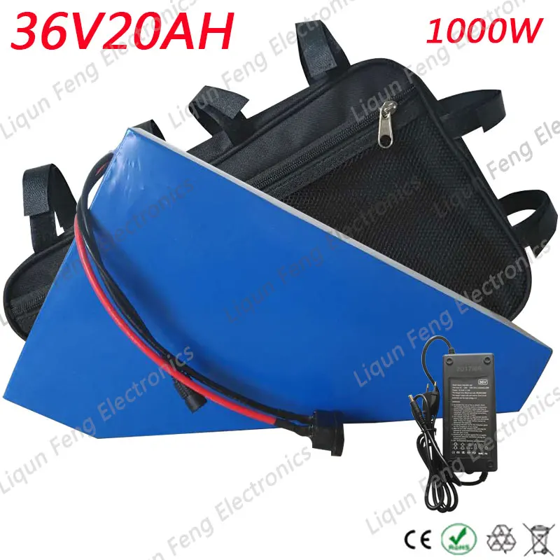 36V аккумулятора электроскутера 36V 20AH Электрический велосипед батарея 36V литиевая батарея для 36V 500W 1000W электродвигатель для скутера Бесплатный Таможенный налог
