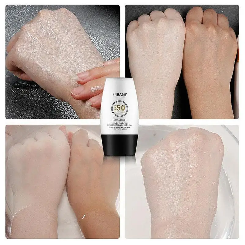 SPF 50 высокая защита лица и тела Защита от солнца с солнцезащитным козырьком, отбеливающий УФ-излучение Солнечный солнцезащитный крем