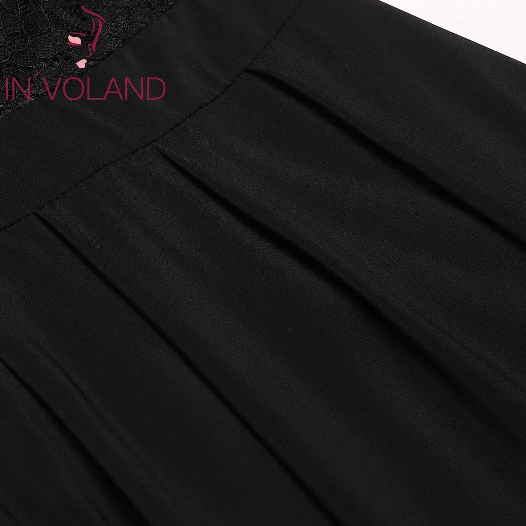 Женское платье без рукавов IN'VOLAND вечернее из шифона большого размера