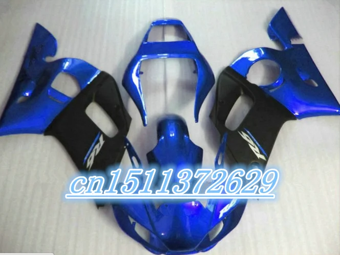 Dor-черно-голубые обтекатели для YZF R6 1998 1999 2000 2001 2002 комплект обтекателей 98-02 D |