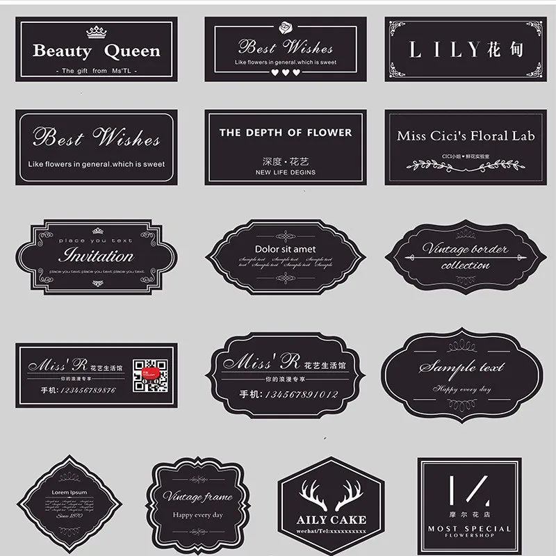 2019New специальная наклейка для печати этикеток коробка ювелирных изделий белая