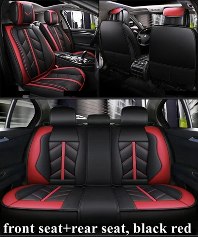 black red standard Сиденья для Toyota Hilux Yaris Vios Веста Audi a1 a3 a4 a5 a6 a7 a8 a4L a6L q2 q3 q5 q7 a4 b8 a4 b6 a3 8p a4 b7 a6 c6 Alfa Romeo 159 - Название цвета: black red standard