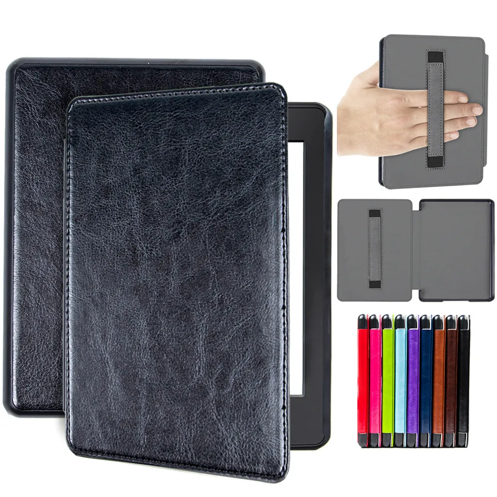 Силиконовый чехол для Amazon Kindle Paperwhite 4 тонкий кожаный умный 2018 Режим