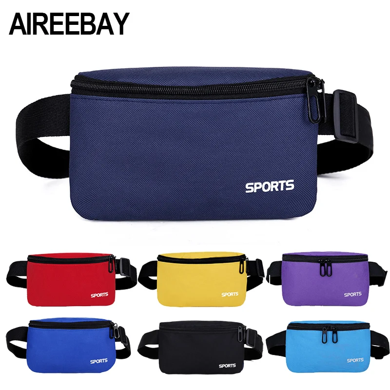 AIREEBAY модная мужская поясная сумка унисекс, Женская поясная сумка на пояс, поясная сумка, мужской кошелек для телефона, Подростковая дорожная сумка, сумки