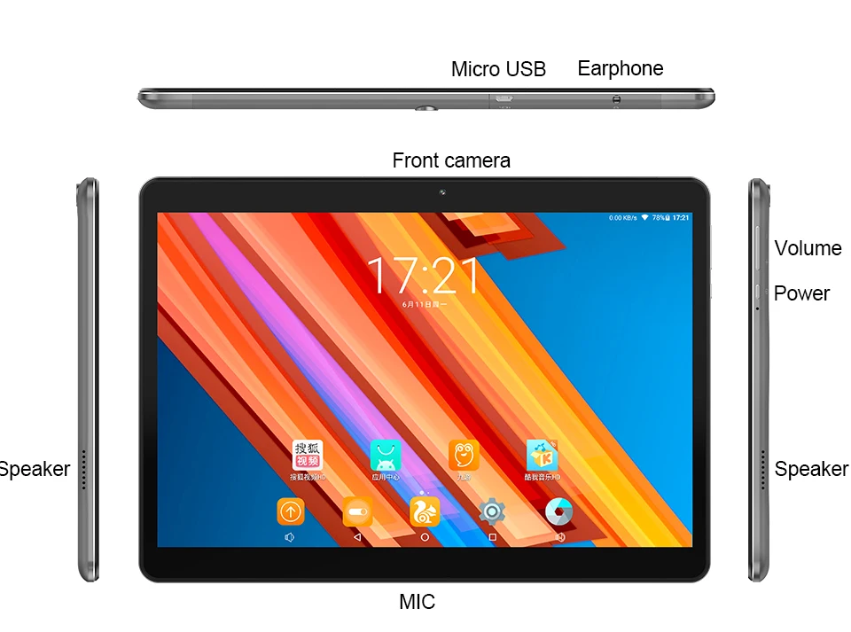 Teclast M20 10,1 дюймов 1920*1200 планшетный ПК MT6797 X23 Deca Core Android 8,0 4 Гб ОЗУ 128 Гб ПЗУ двойной 4G телефон планшеты двойной Wifi gps