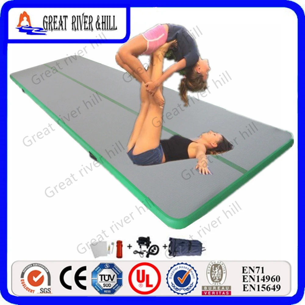 

new design Great River Hill hand Made easy carry inflatable gymnastics mats 6mx1.5mx0.1m