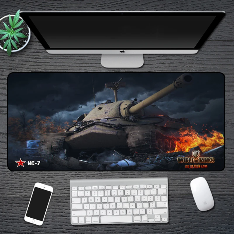 Синий 30*60 см большой игровой коврик для мыши, коврик для игровой мыши, Противоскользящий резиновый игровой коврик для мыши World of Tank, настольный компьютерный коврик - Цвет: Синий