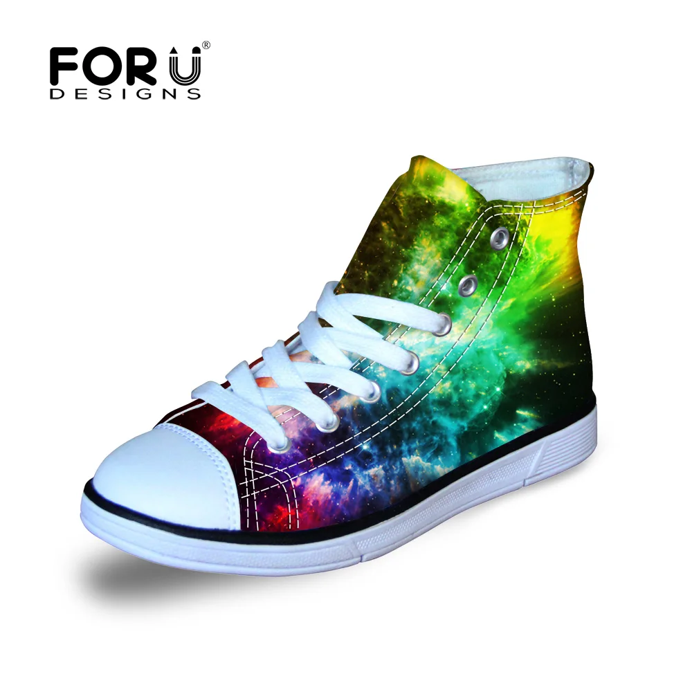Детская спортивная обувь с высоким берцем и галактикой кроссовки из
