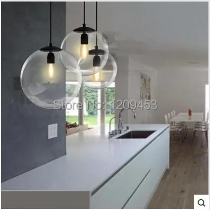 American Country European Restaurant Lights Bar Lamp Scandinavian Minimalist Creative Glass Ball Chandelier | Освещение
