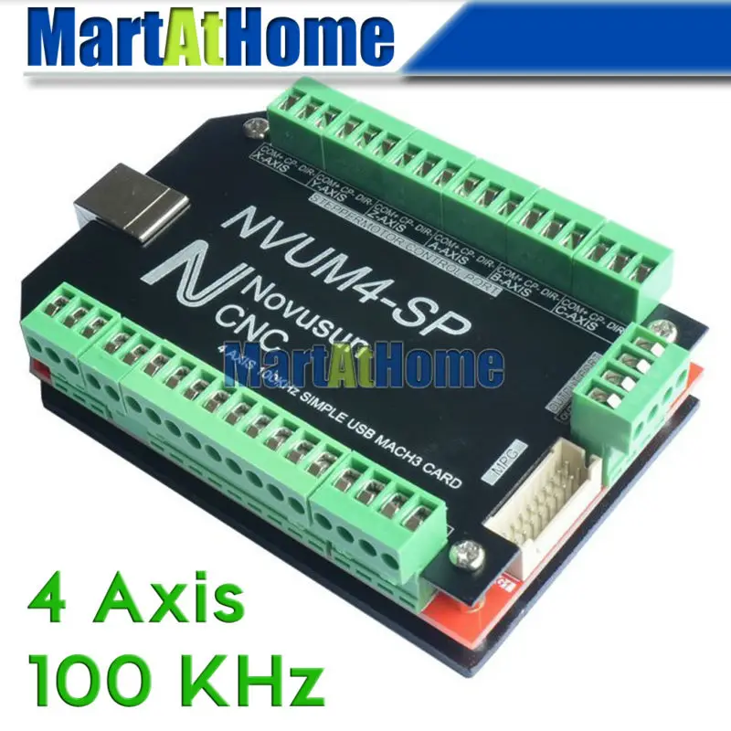 CNC Router Simple 100KHz 4 Axis Mach3 USB Motion Control Card Breakout Board #SM756 @SD | Обустройство дома