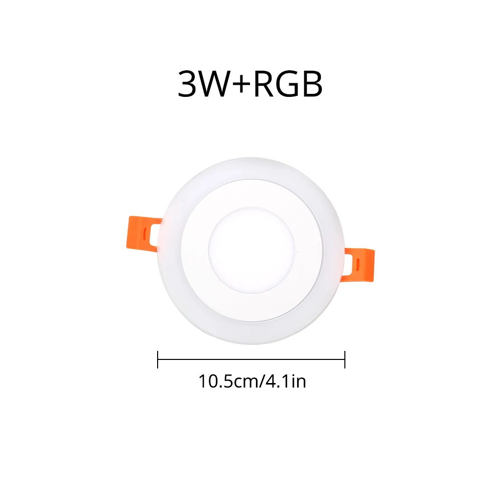 RGBW AC85-265V акриловый ультра тонкий светодиодный панельный светильник RGBW RGBWW с 24-клавишным пультом дистанционного управления 6 Вт 9 Вт 18 Вт 24 Вт светодиодный потолочный светильник s - Испускаемый цвет: RGBW