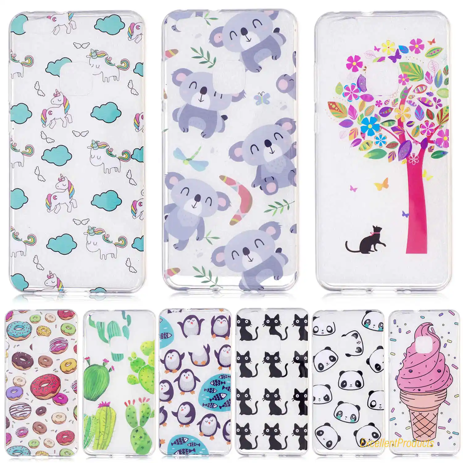 Стильный Печать мультфильм милый Панда Цветок кактуса кремния Мягкие TPU + IMD чехол