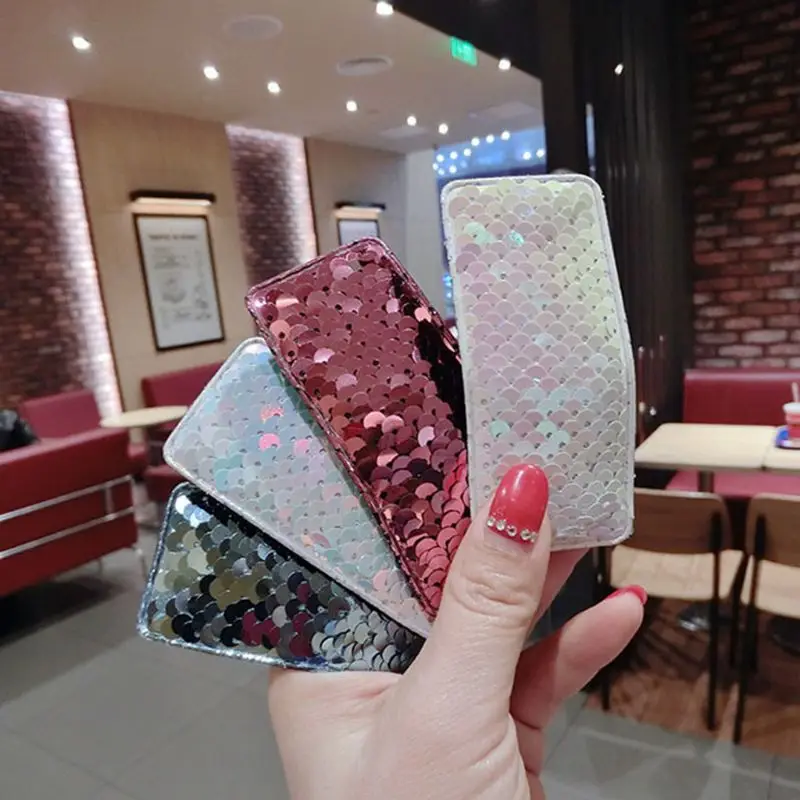 Женские Большие размеры BB заколки для волос рыбья чешуя блестки градиентные цветные заколки прямоугольные блестящие вечерние DIY шпильки для укладки