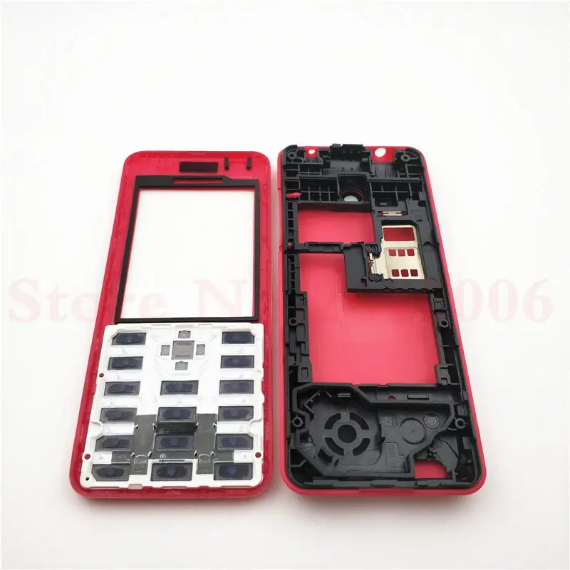Vecmnoday для Nokia Asha 206 2060 Dual SIM корпус крышка дверная рама+ задняя крышка батареи+ клавиатура