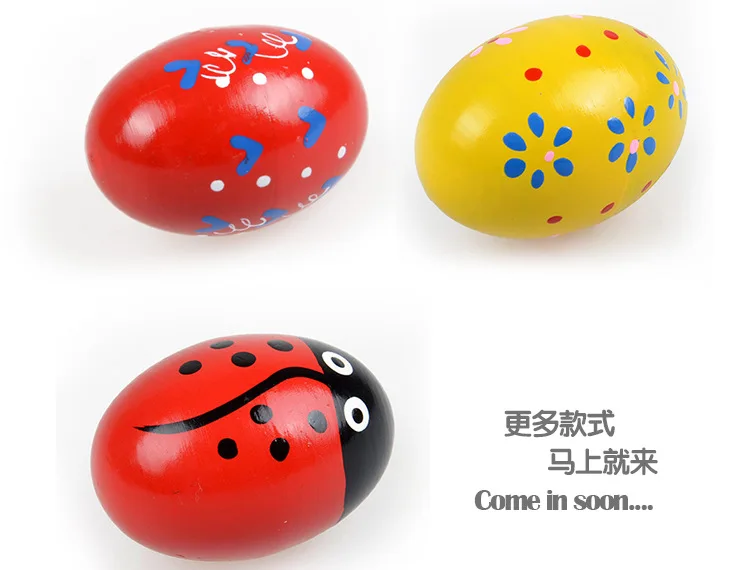 Деревянные погремушки детские музыкальные большие деревянные цветные