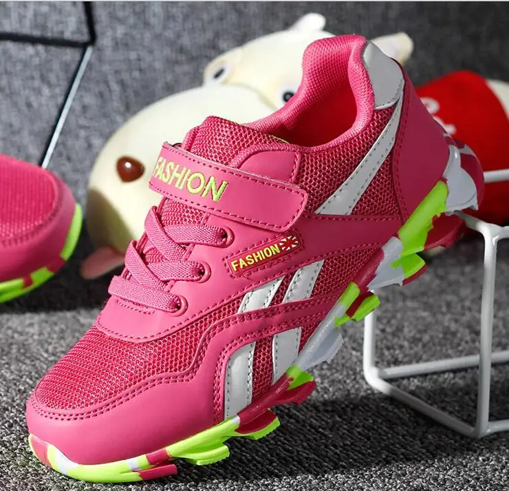 Высокое Качество Дети Повседневная Shoes Дышащий Заклинание Цвет Сетки Sport Fashion Kids