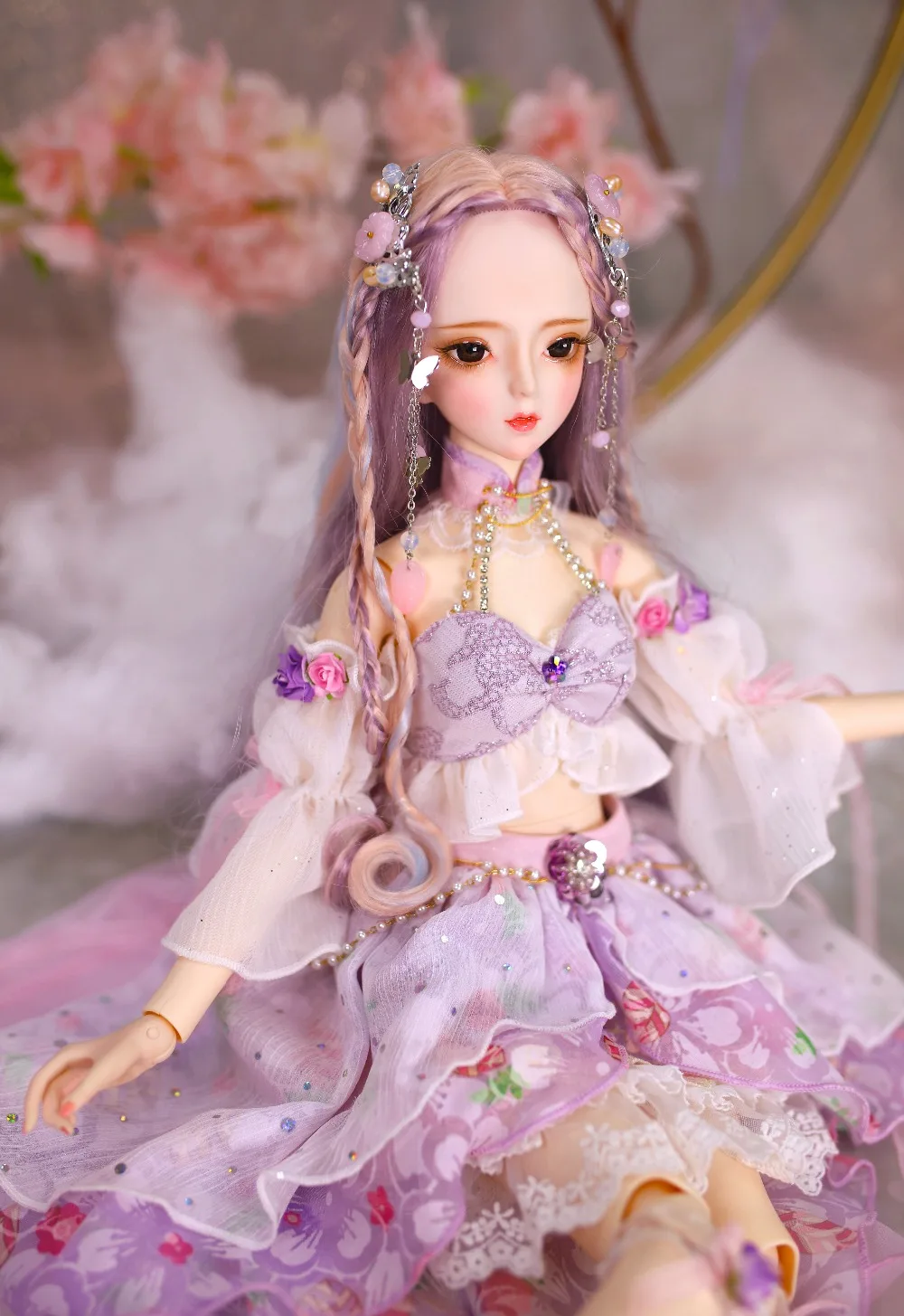 Одежда для 1/3 BJD кукла 62 см изысканное платье ручной работы Высокое качество Ледяной, SD