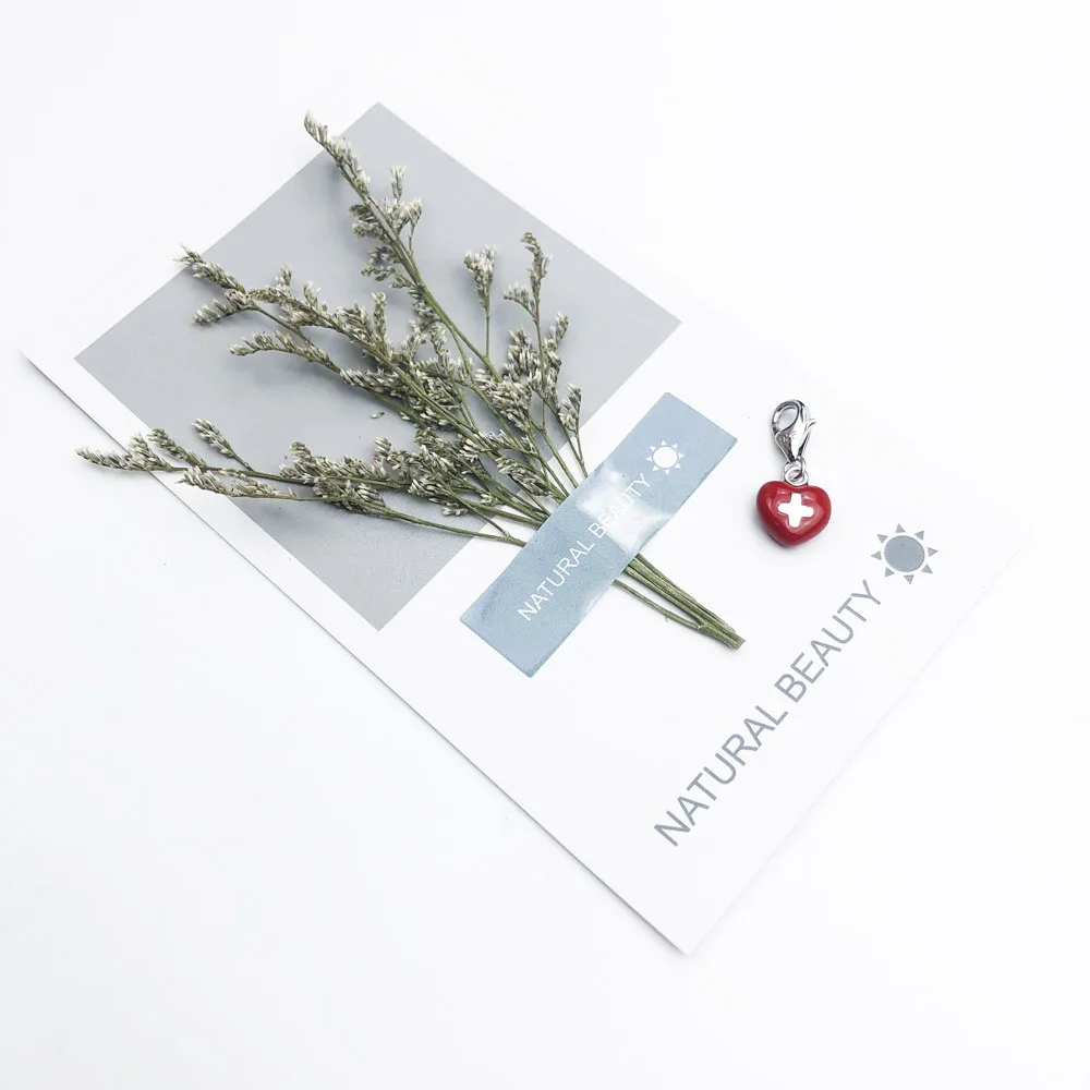 Подвеска в виде сердца с красным крестом подвеска браслет ожерелье для мальчиков